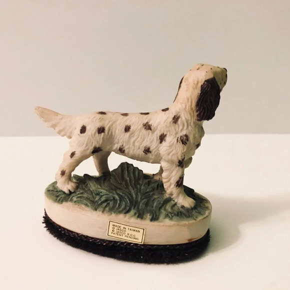 Vtg Jasco English Setter Hand Painted Clothes Lint Brush Taiwan - Picture 5 of 13
